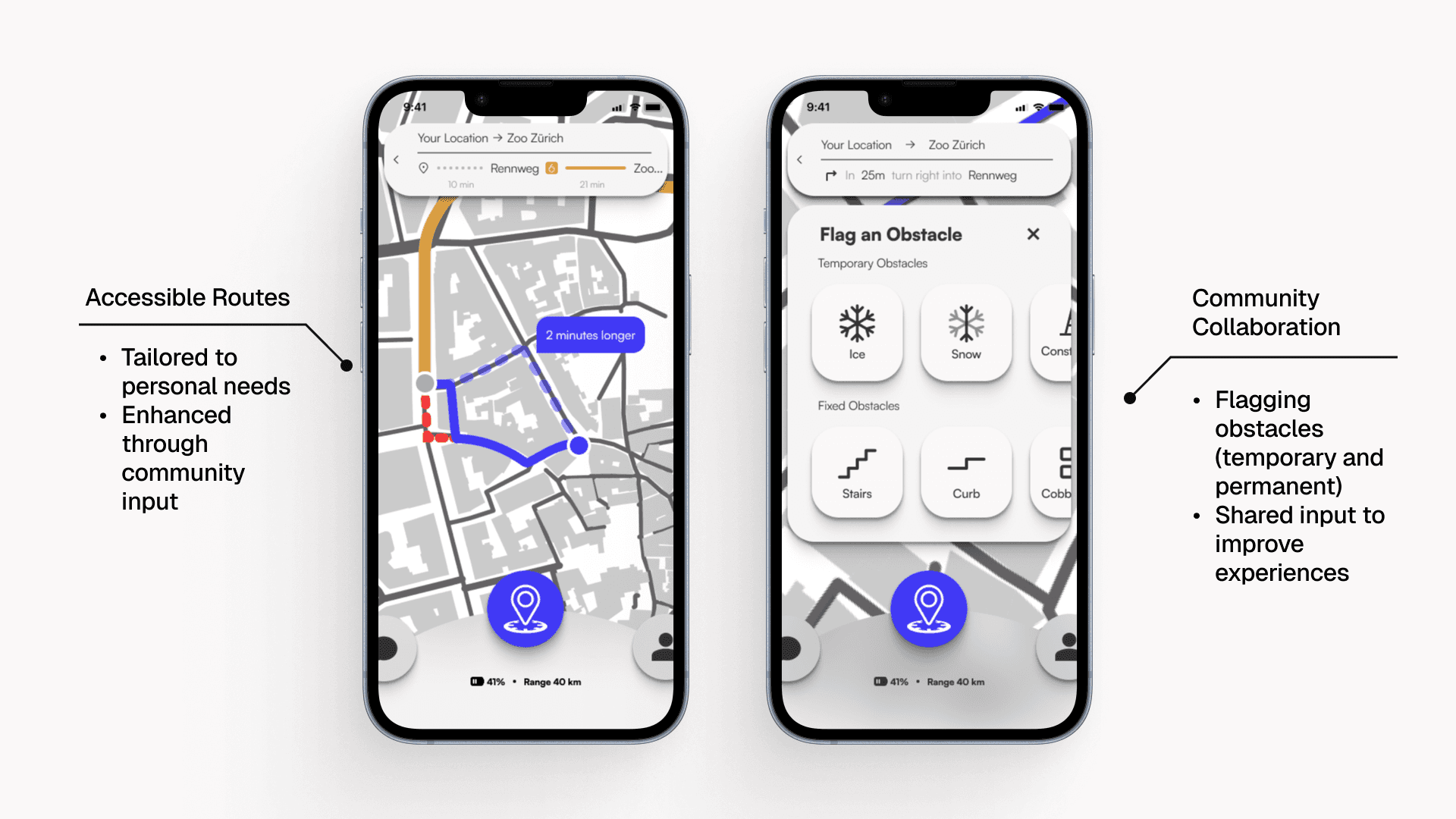 A mockup of screenshot for an app