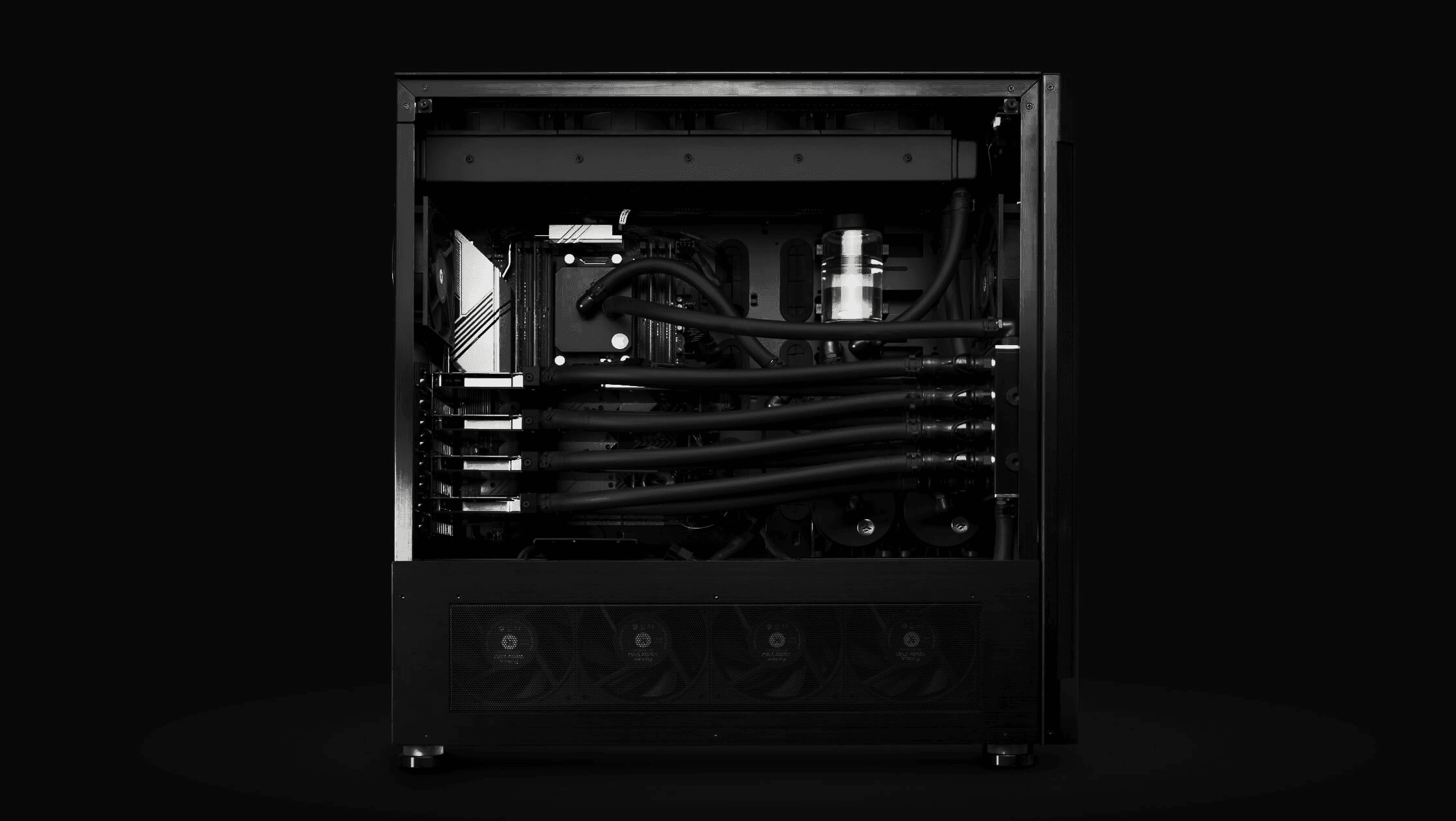 Hero image with abstract blue pattern