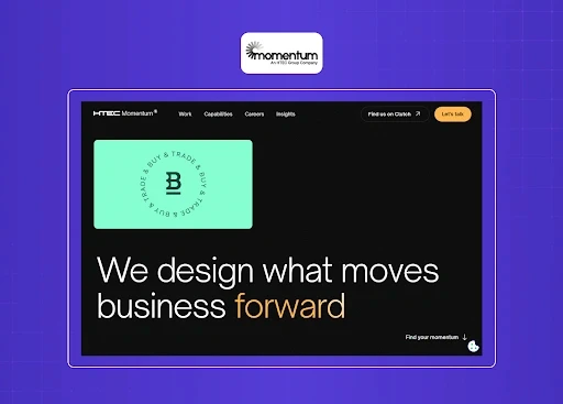 UX design consultancy homepage focused on helping businesses create impactful digital products and experiences.