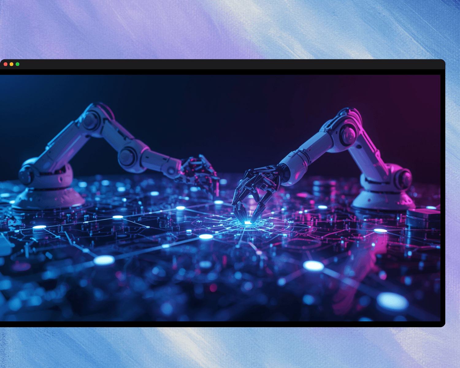 A close up of a computer circuit board