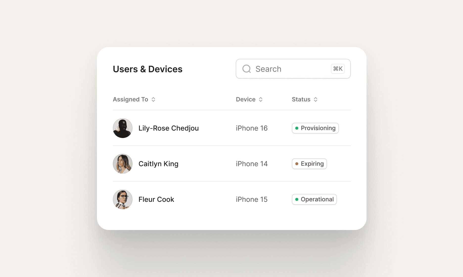 Dashboard showing MRR of $69,897 and 1206 active users with an upward trend graph.