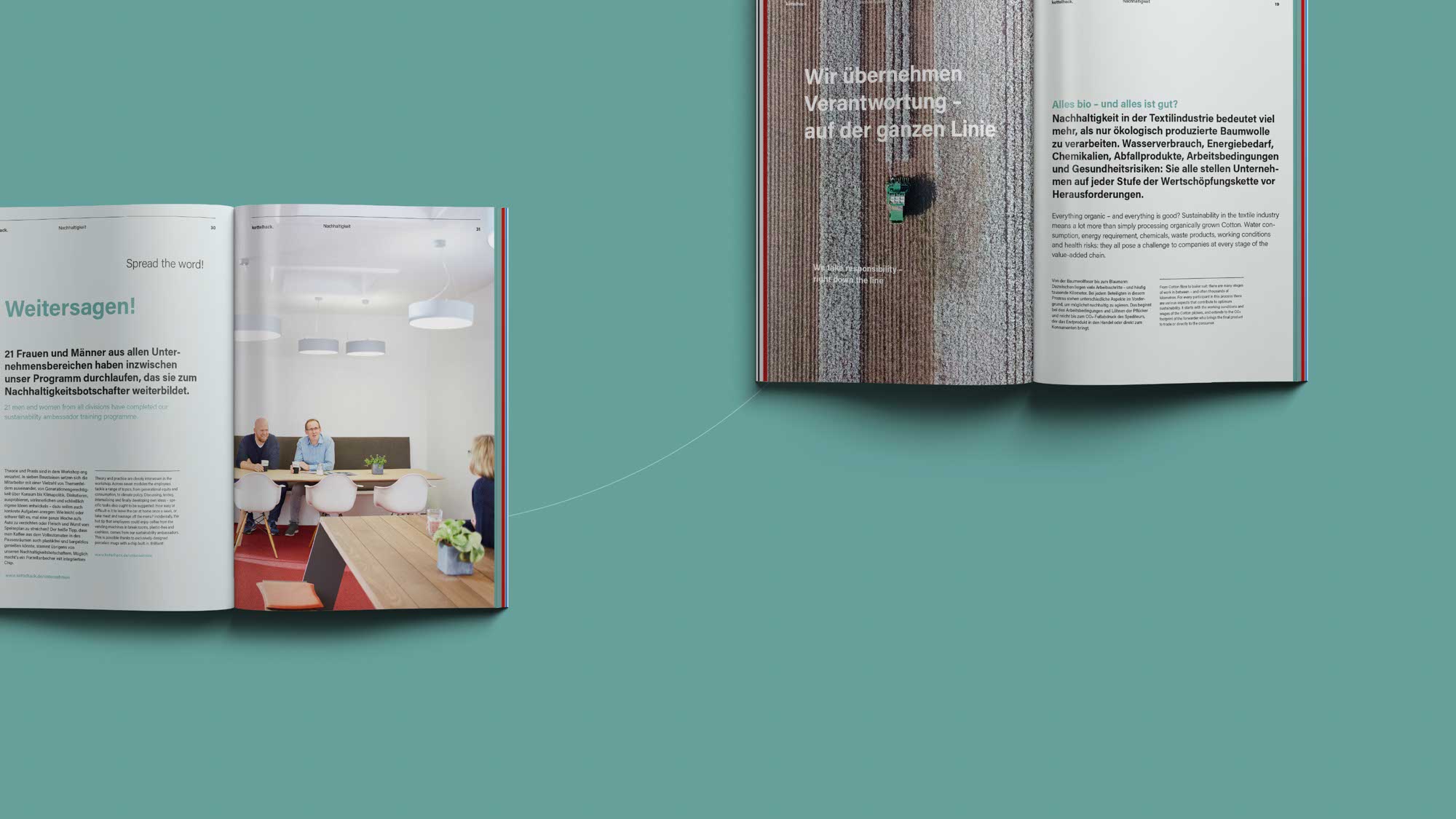 Produktweltseite in der Broschüre – strukturierte Darstellung mit hoher Designqualität