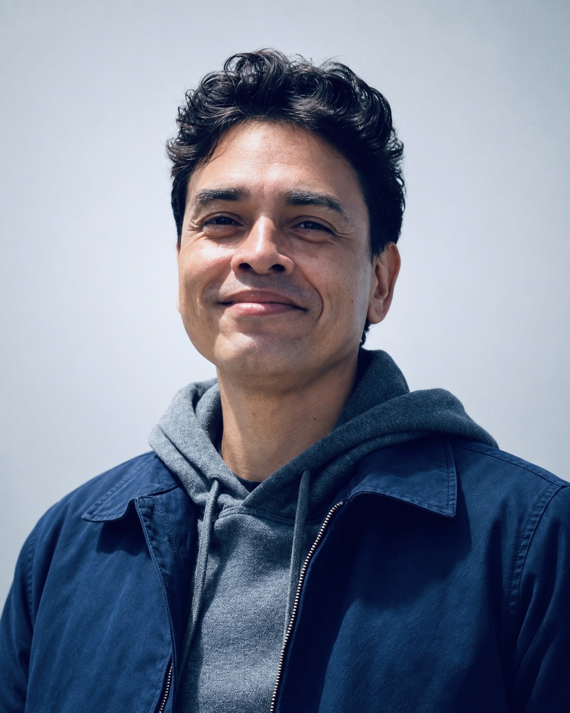 Portrait of Tony Reyes near the Golden Gate Bridge