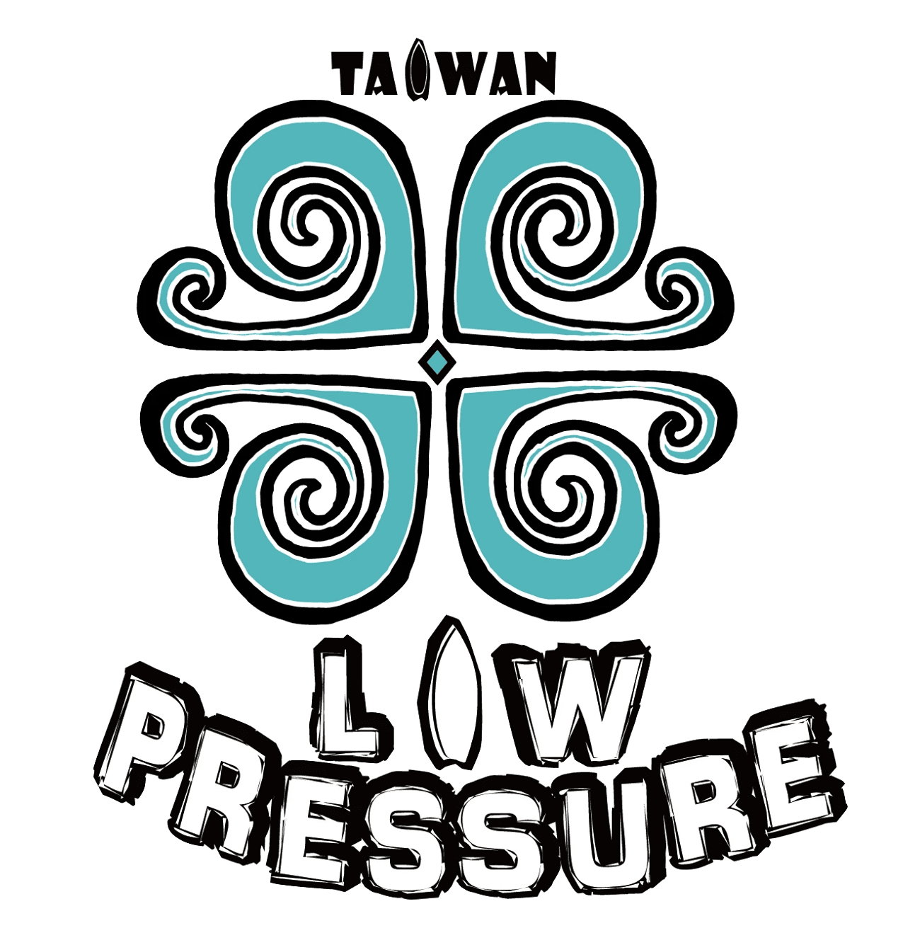 熱帶低氣壓 Low Pressure 台東東河衝浪餐廳logo