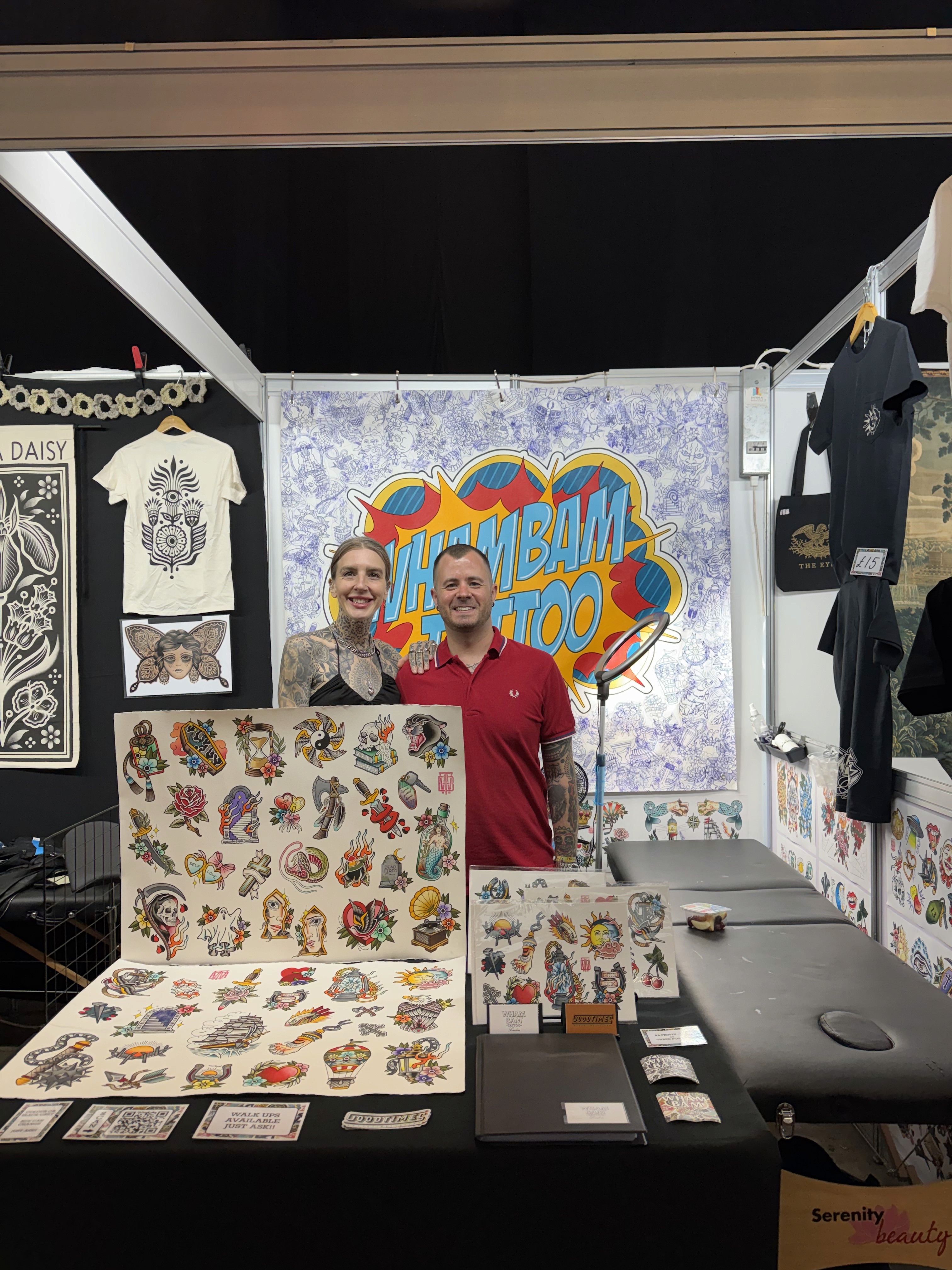 Bristol Tattoo Convention guest spot announcement for Whambam Tattoo artist Andrew Brown