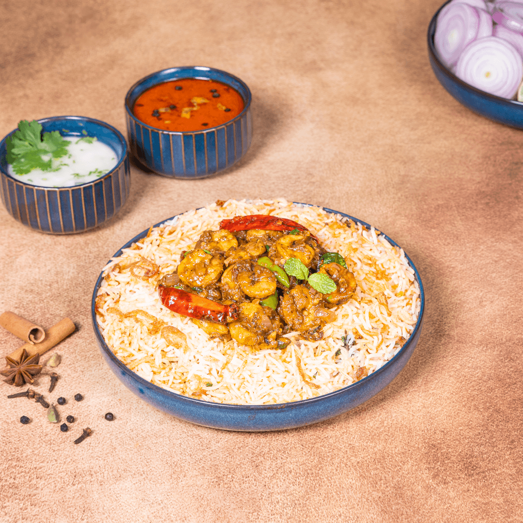 Gongura Prawn Biryani