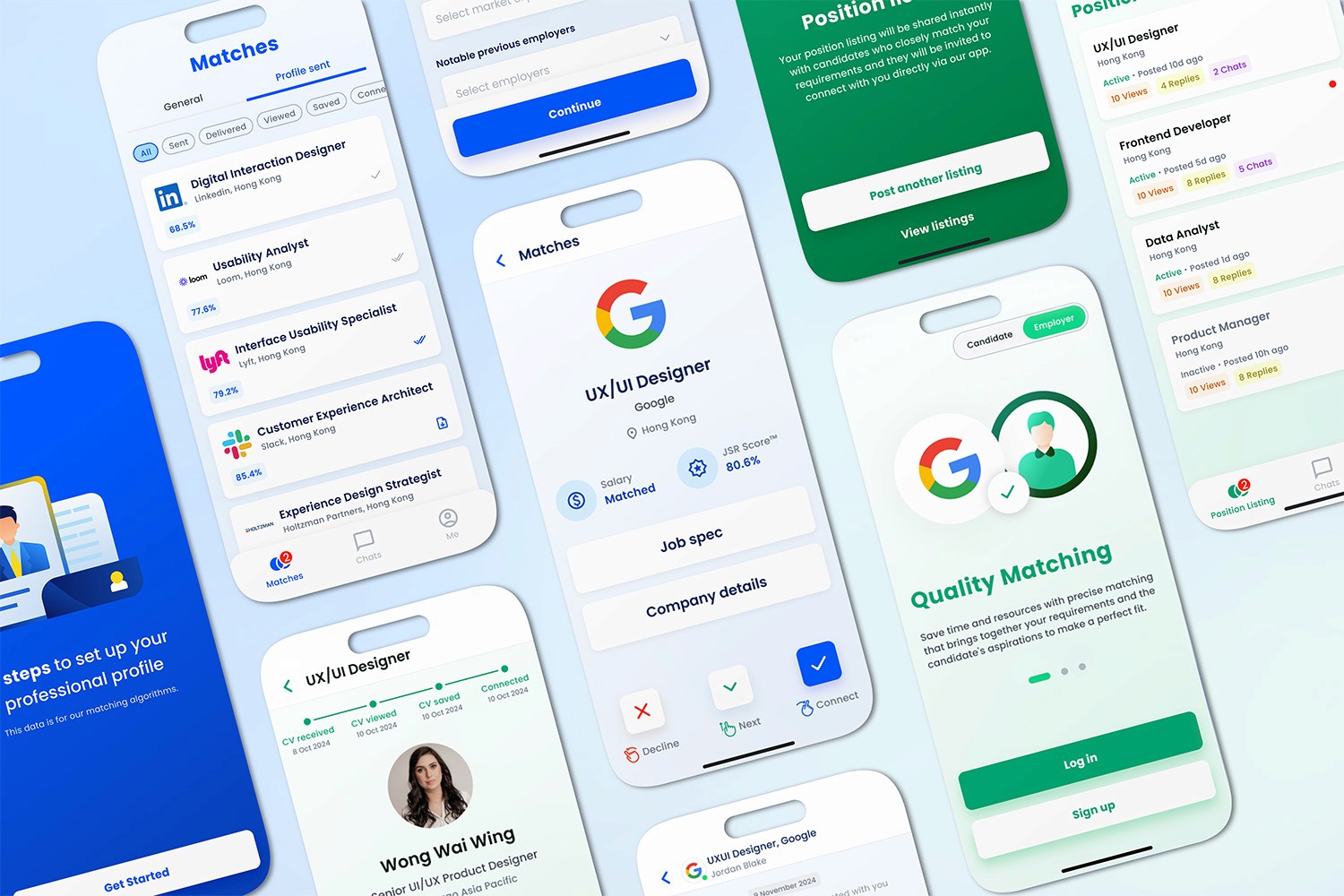 Lobahn Connect Talent & Employer matching UXUI Project