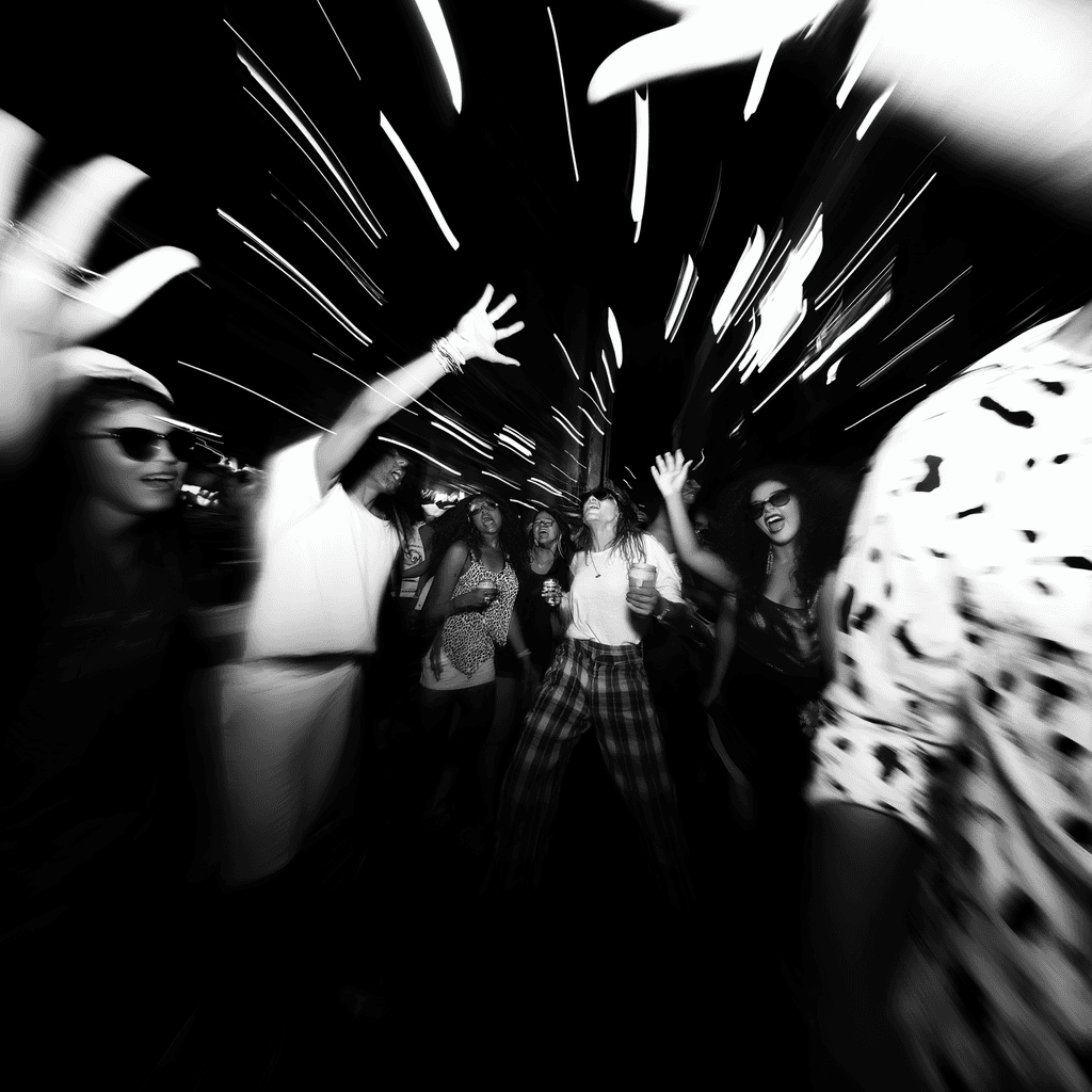 Girl kneeling with sunglasses