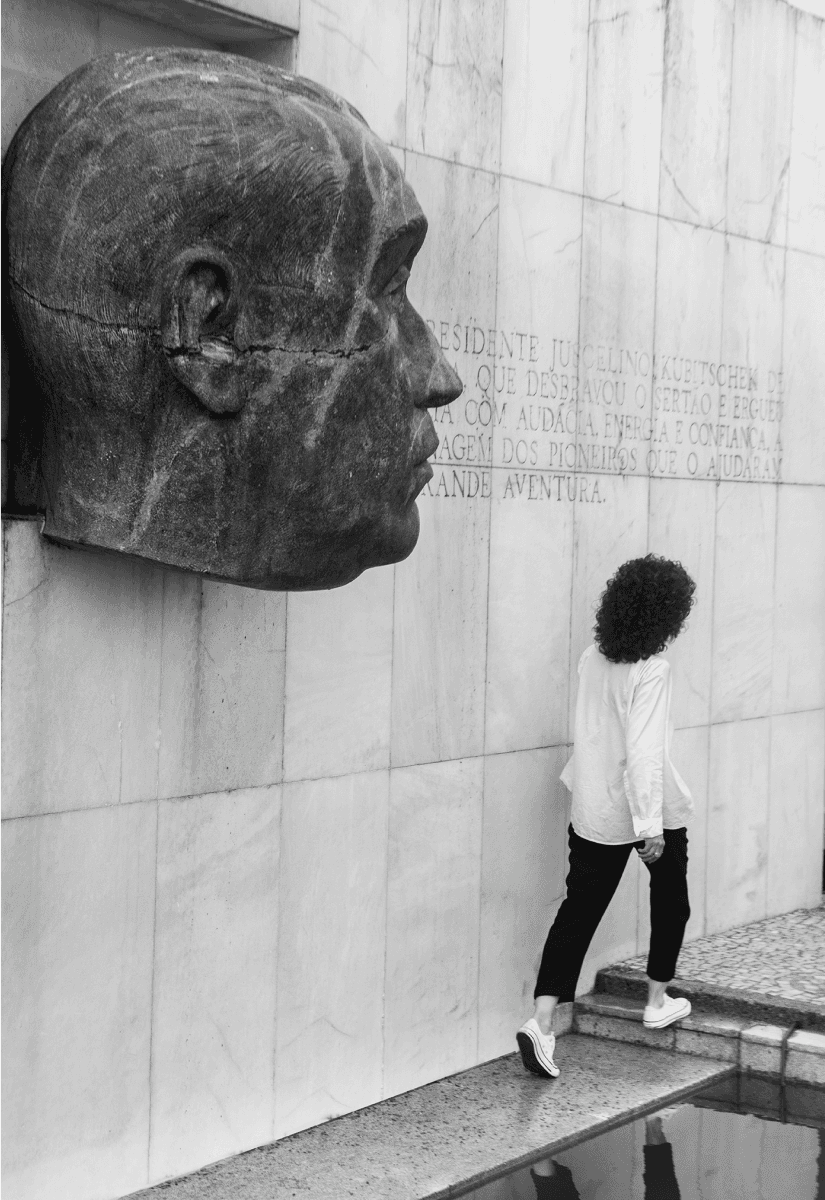 Gabriela Izar, pesquisadora de arquitetura, in Brasília photographed by FRONT and created by INDEX.