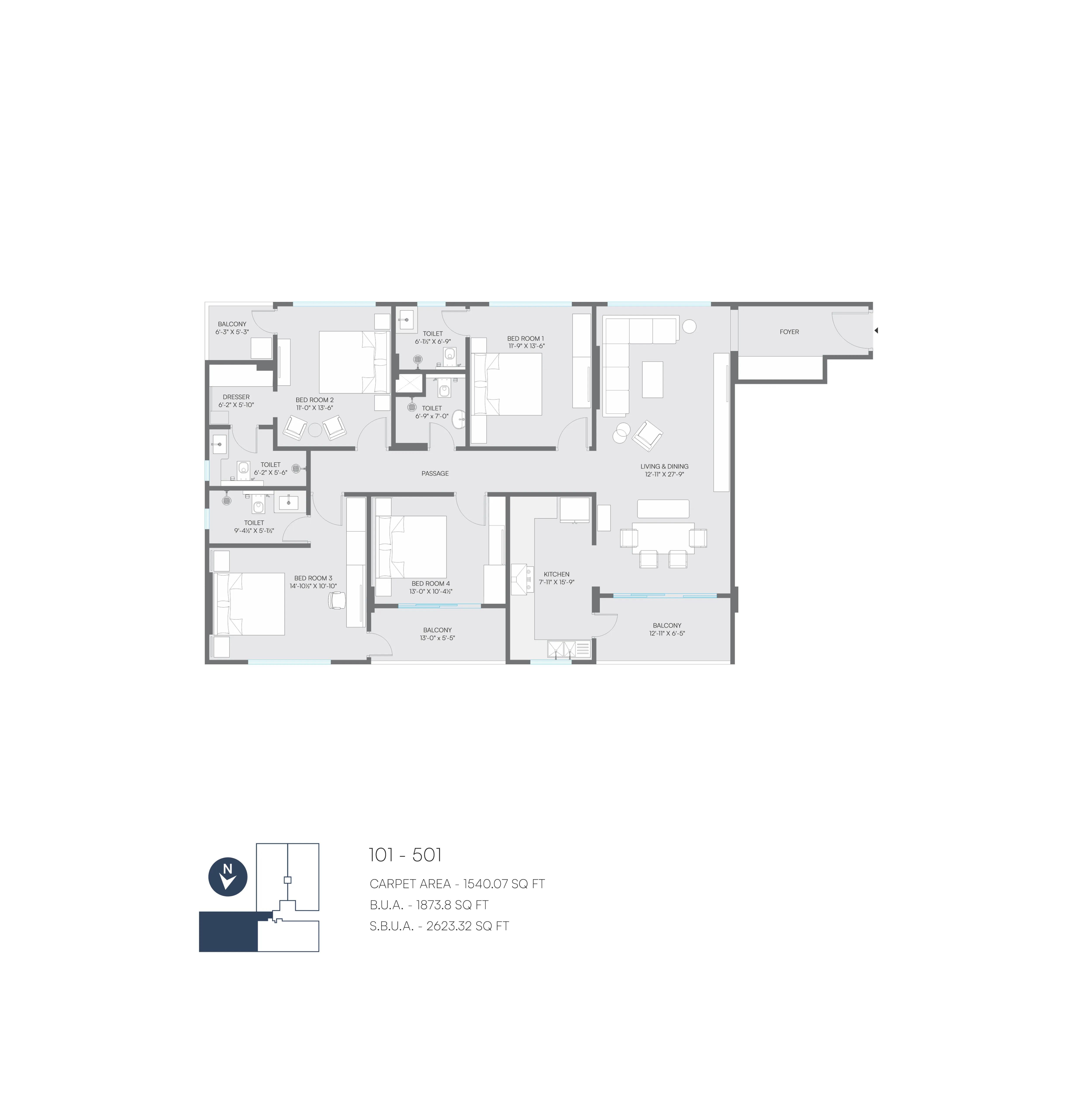 Bagai Buildcon floor plan preview