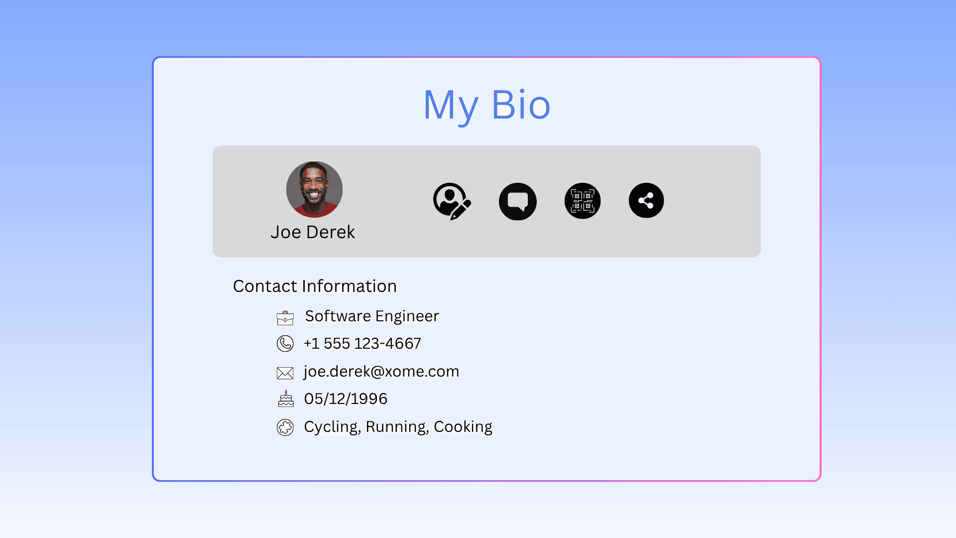 Set permissions and share your contacts
