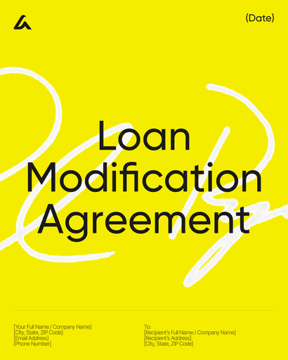Loan Modification Agreement