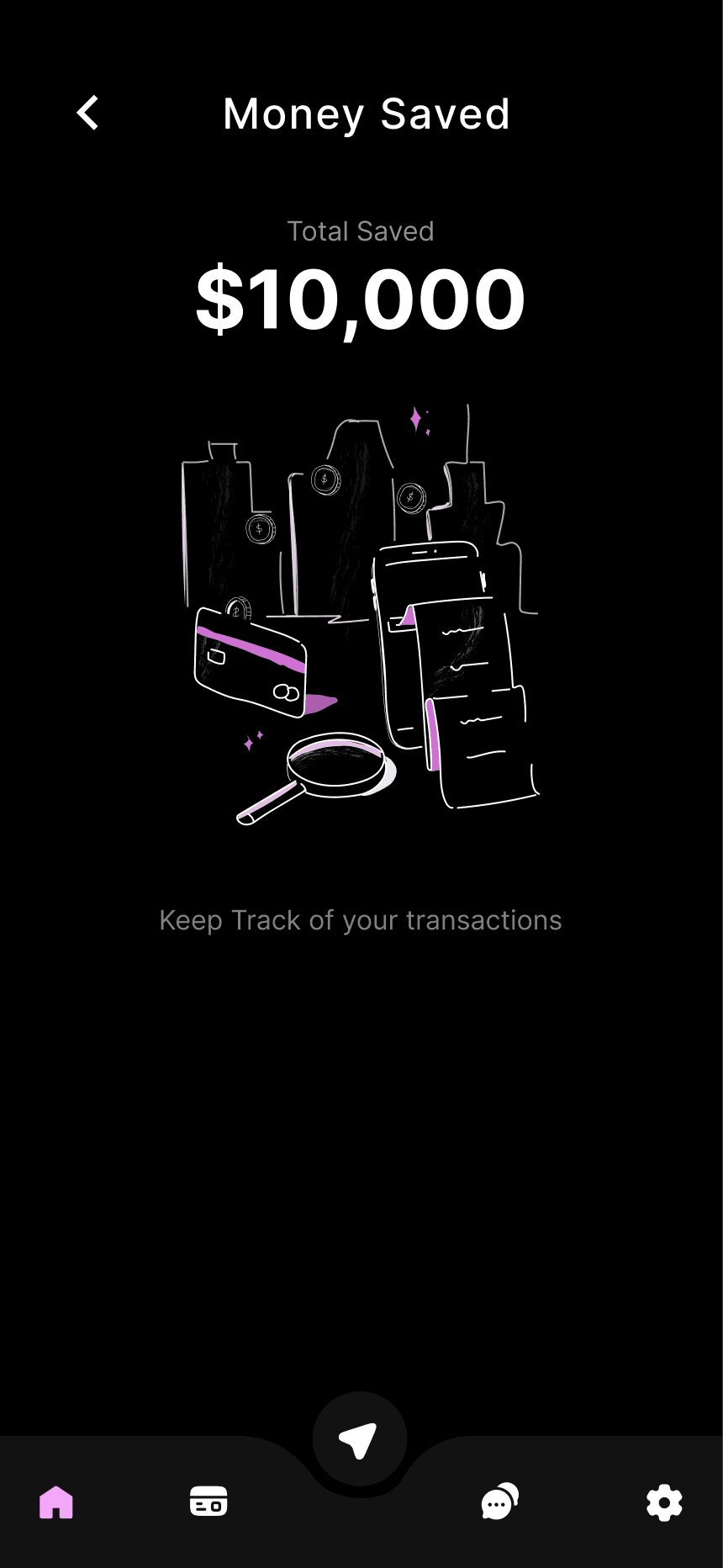 ReadyCash Loan app interface showing $500, a pink Get now button, user profile photo, and a numeric keypad on black.