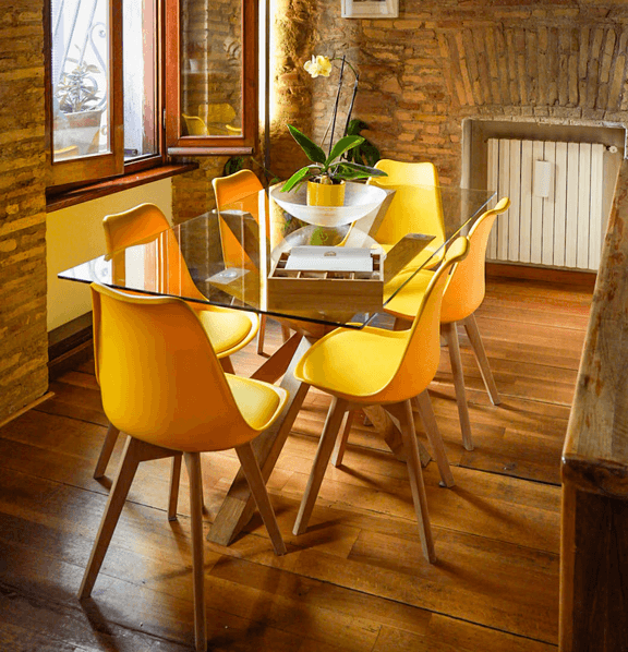 Neutral sofa with cushions and wooden coffee table