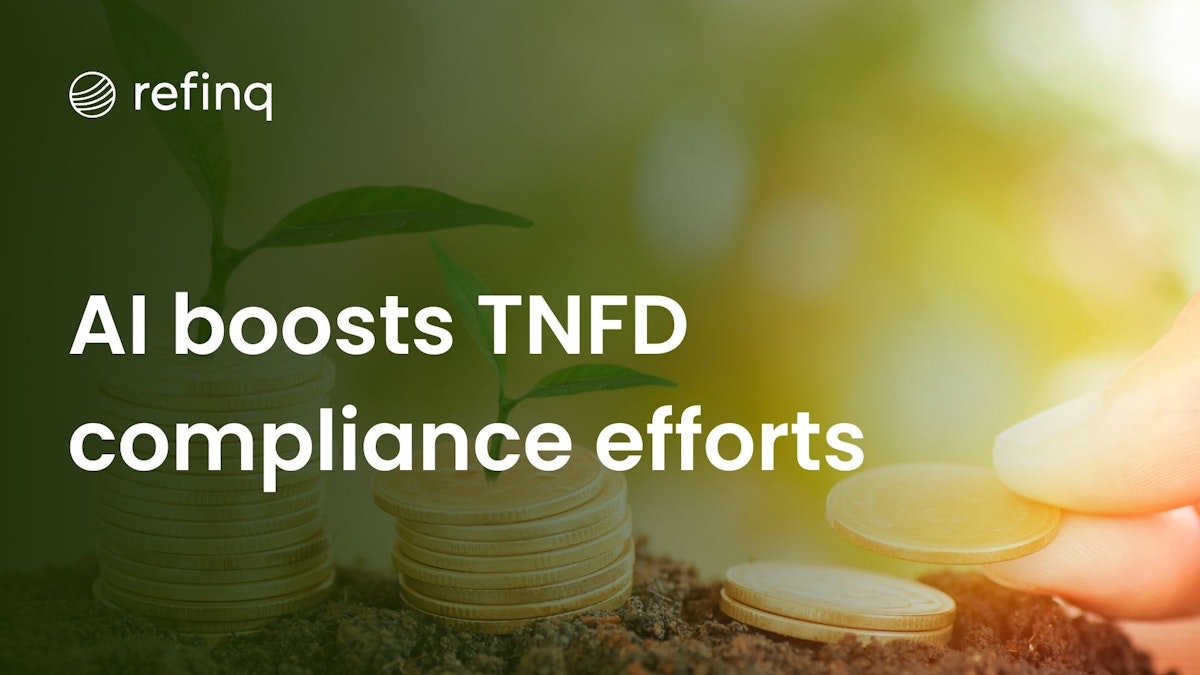 AI boosts TNFD compliance efforts