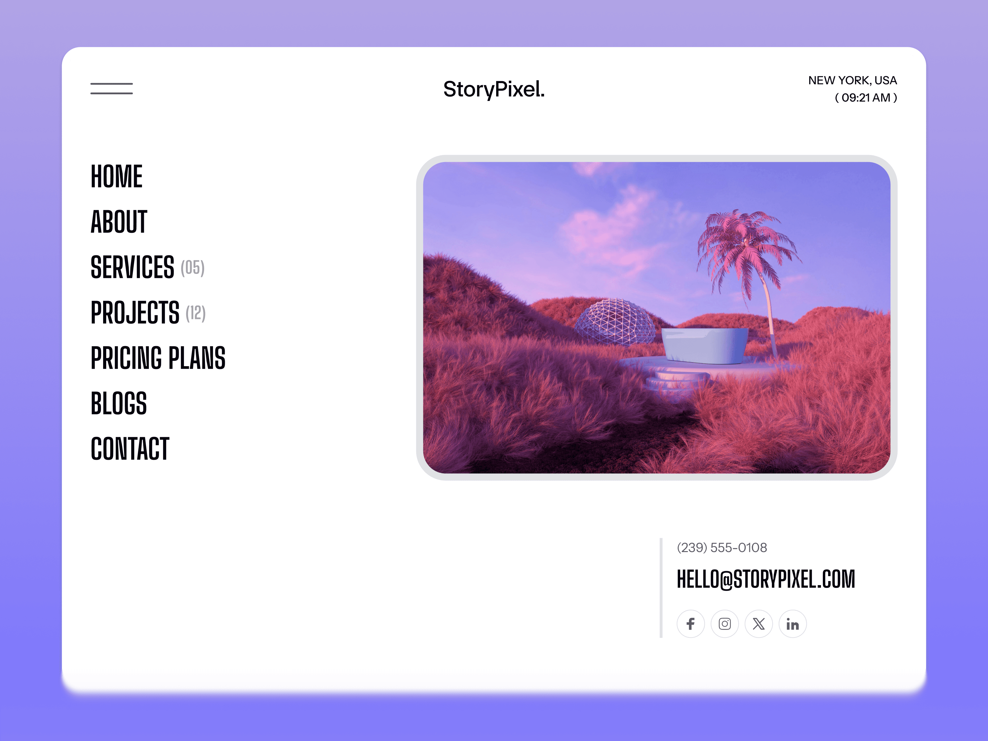 framer personal agency template