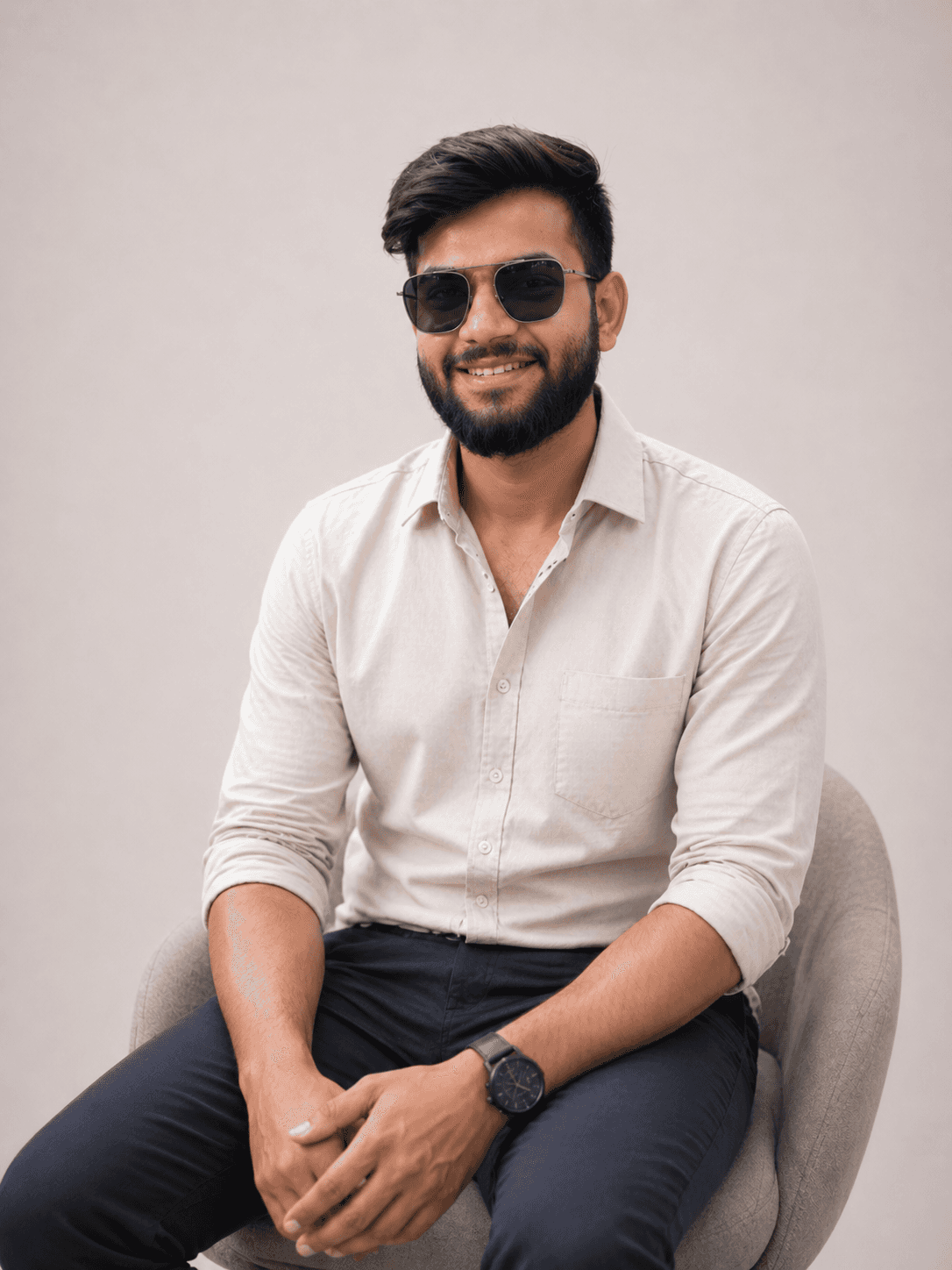 Shlok Agarwal, Performance Marketer, standing outdoors in a casual professional setting