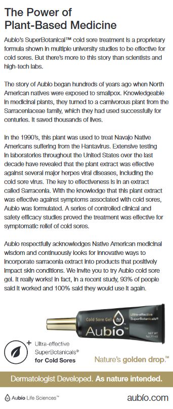 Aubio Cold Sore Medicine | Background on Aubio and Sarracenia