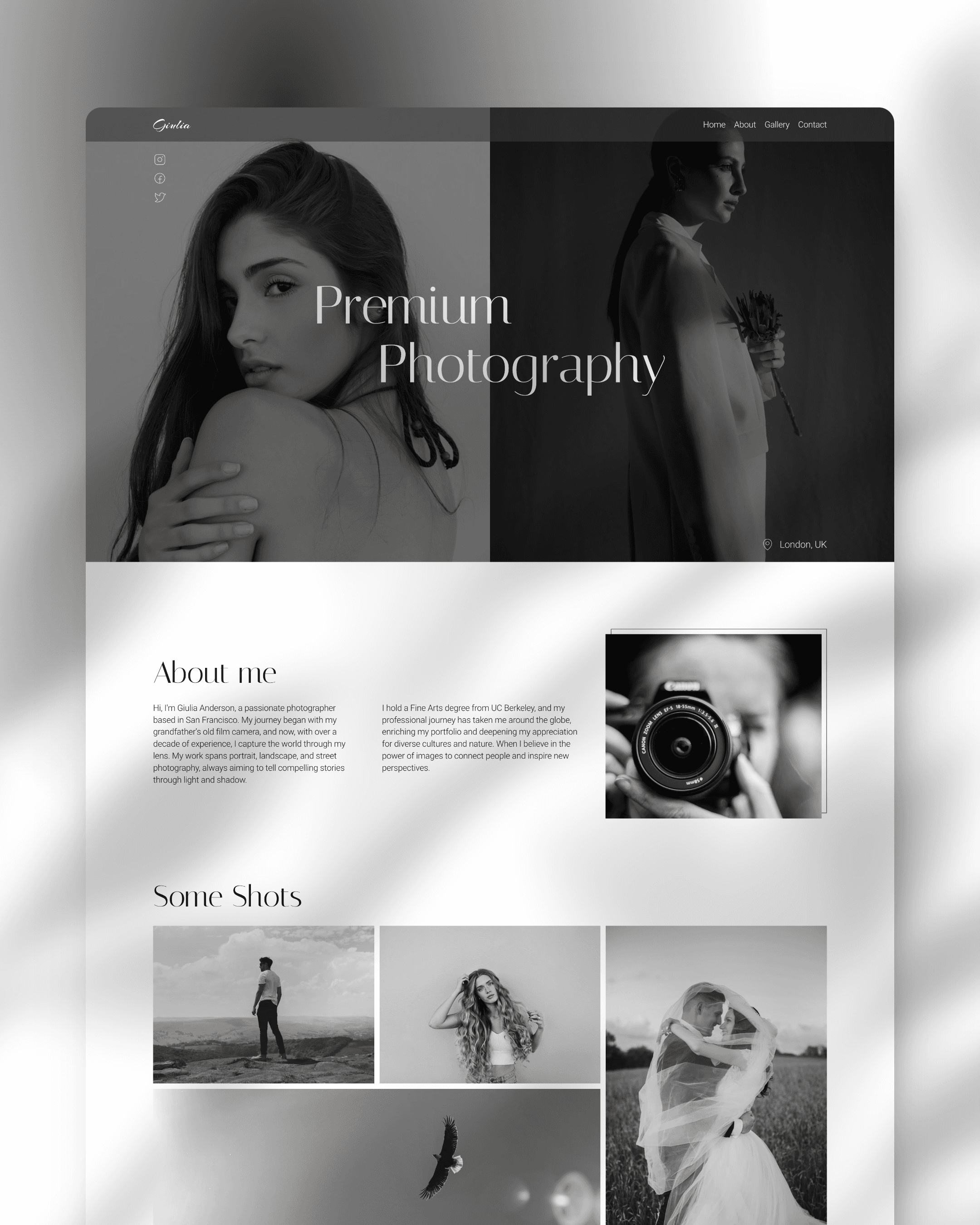 Fotografia - Framer Photography Portfolio Template