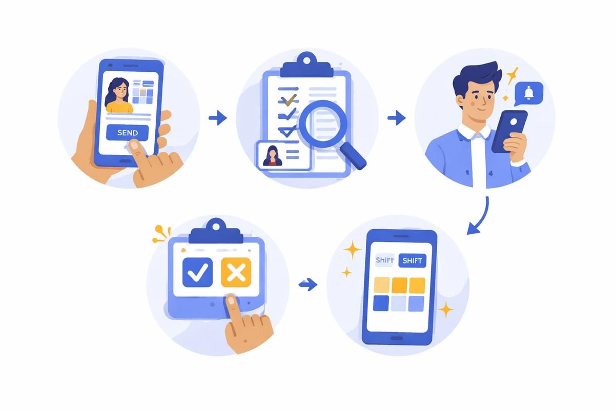 Shift swap approval process