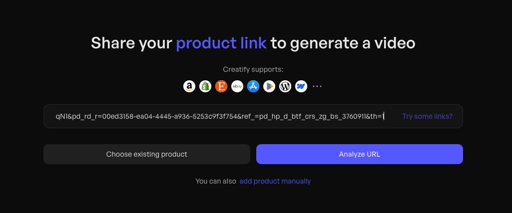 Product Link Share