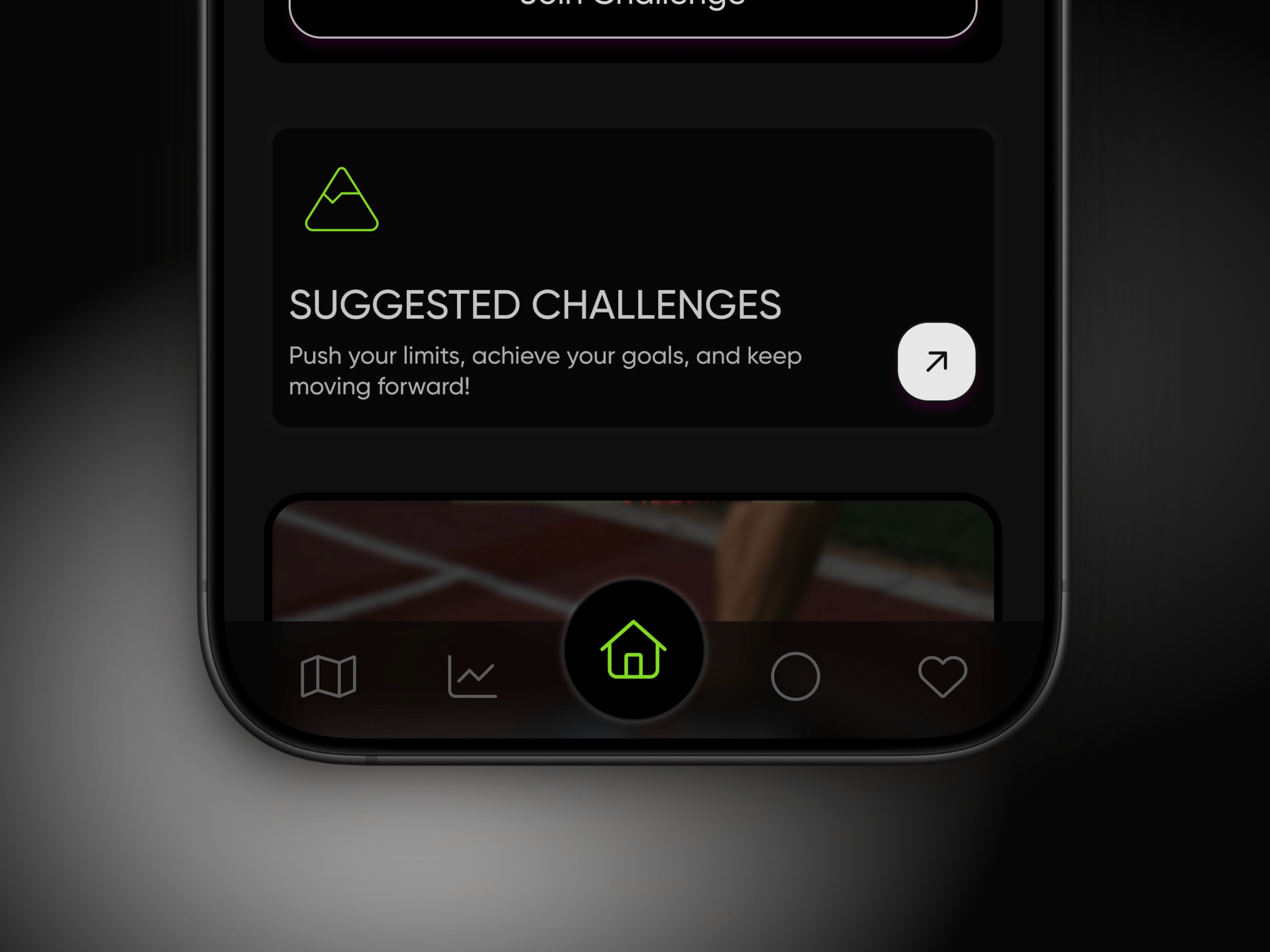 a black cellphone with a white letter on it