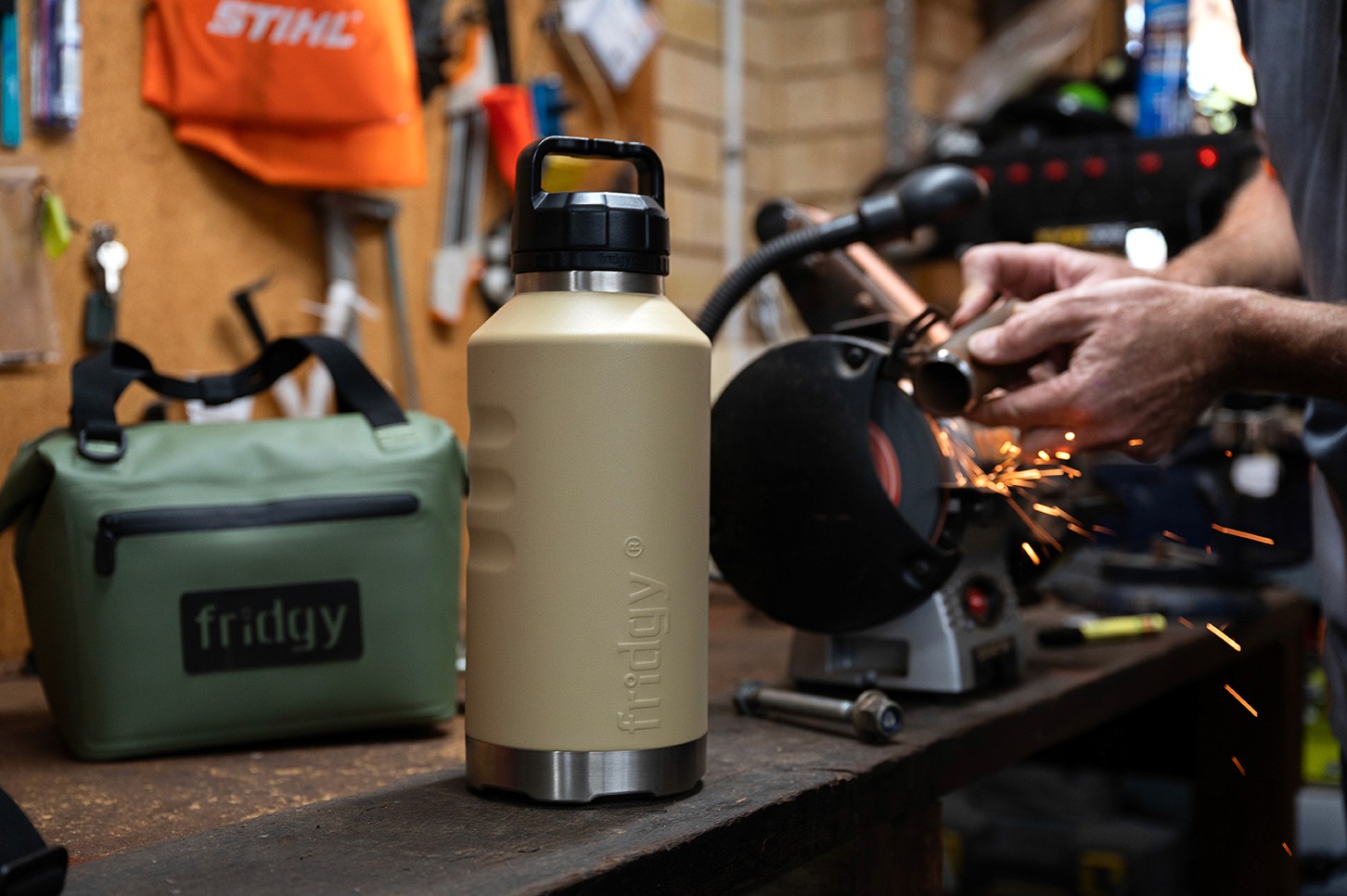 Fridgy lifestyle product photography, brand campaign direction, Telling Designs Perth