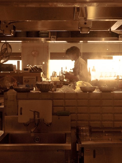 Chef Sébastien Marleau in the kitchen