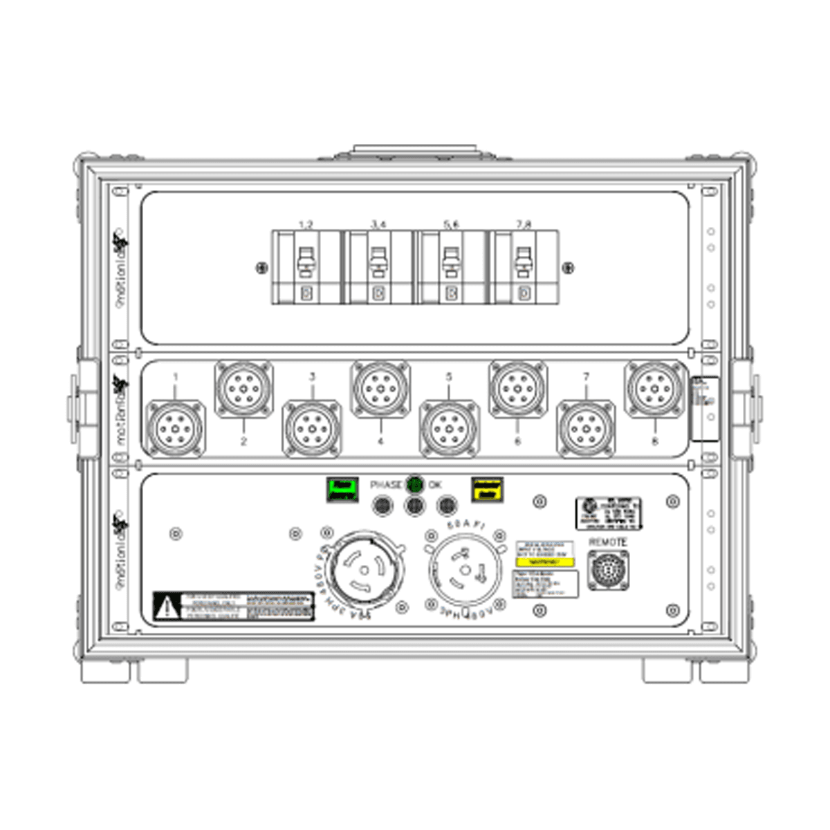 Motion Labs 8-way 50A to 7pin Motor Distro