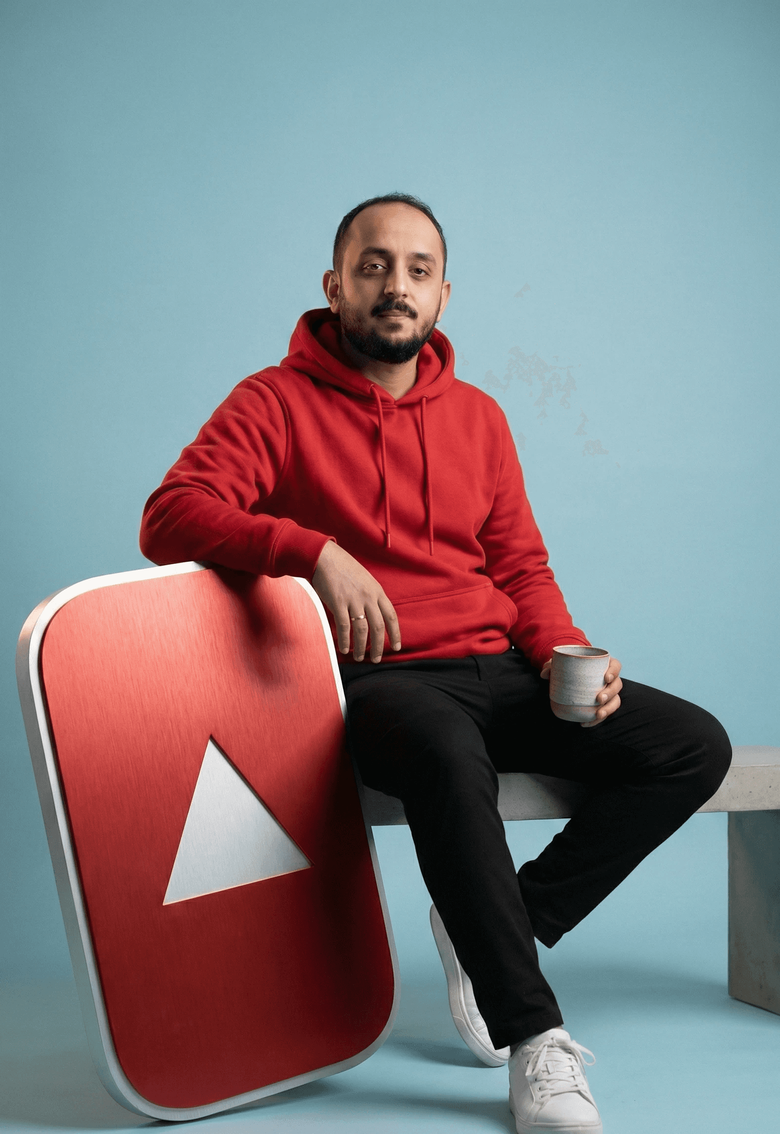 Portrait of portfolio creator – front view