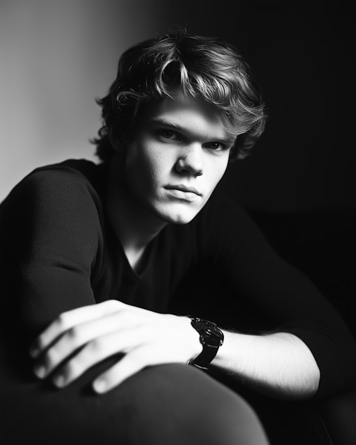 Modern Monochrome Portrait