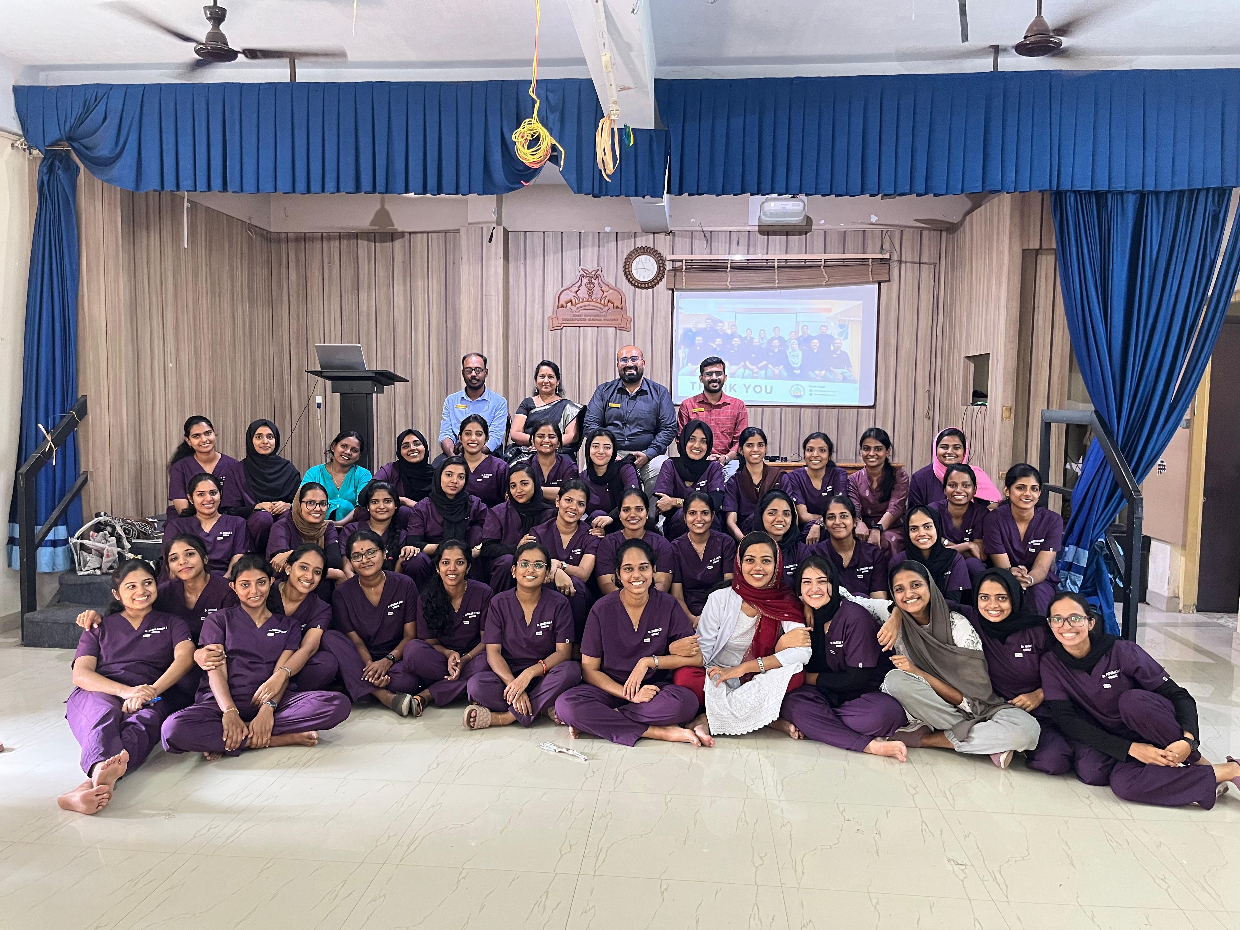 FINISHING SCHOOL AT SVRHMC(SREE VIDHYADHIRAJA HOMEOPATHY MEDICAL COLLEGE), GROUP PHOTO