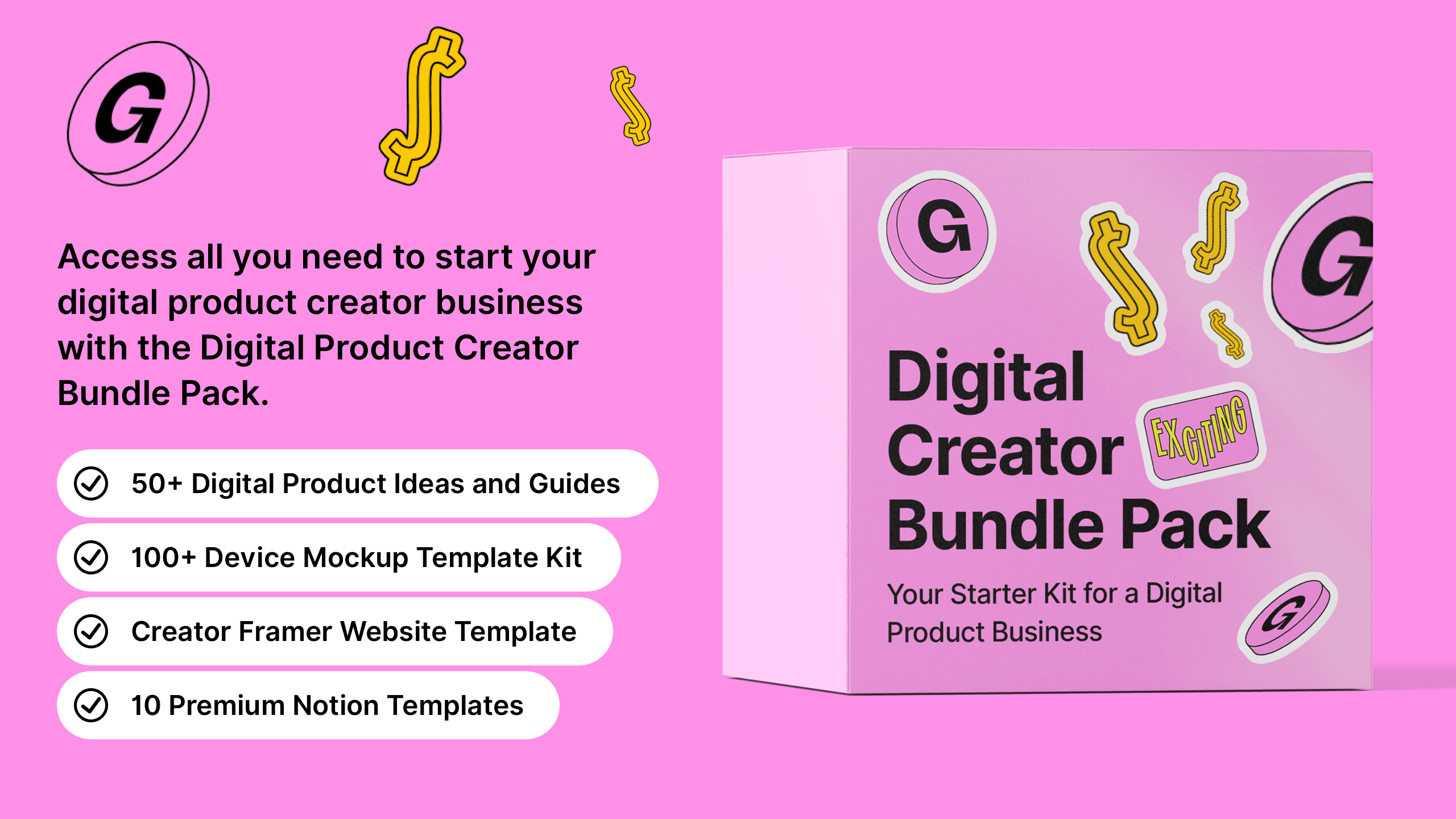 Digital Product Creator Bundle Pack