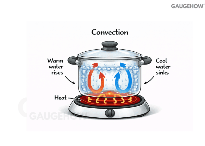 natural convection warm water rises