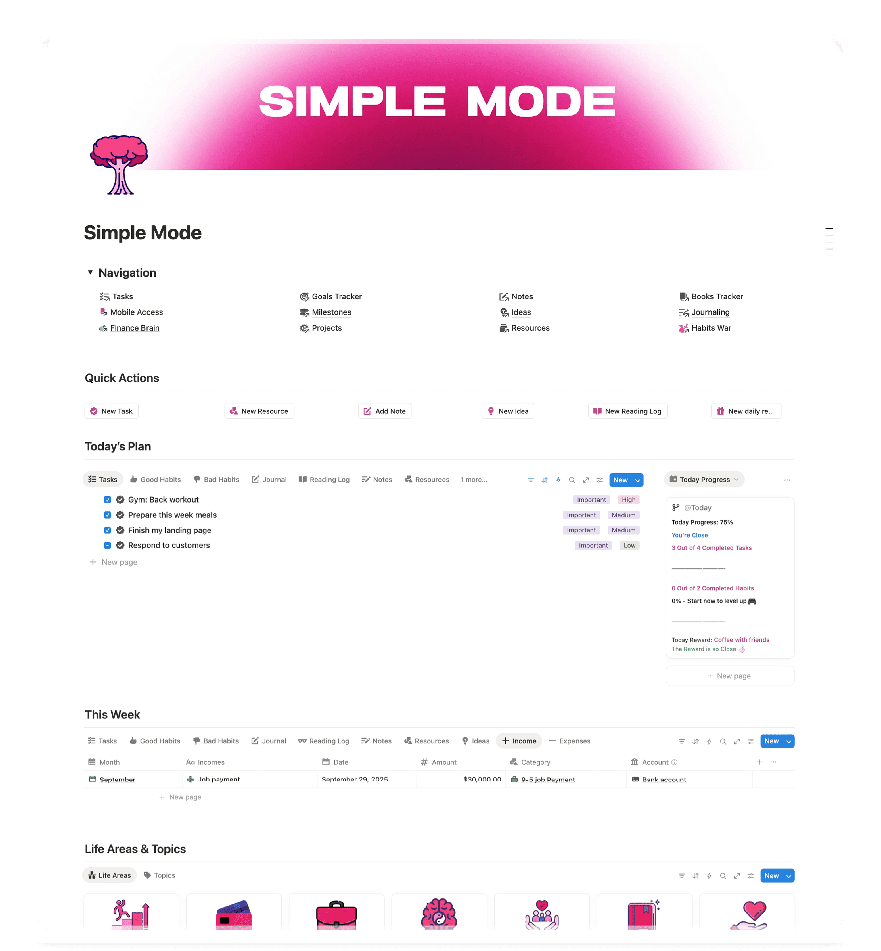 Notion Second Brain 6.0
