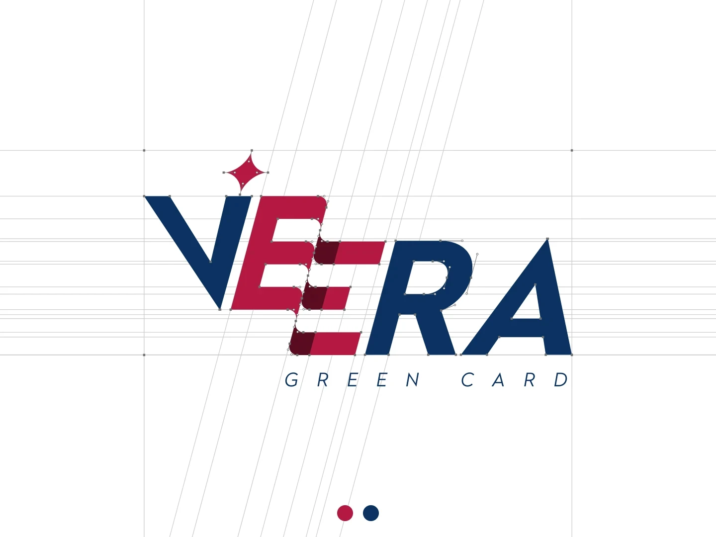 Vera Green Card Logo Design