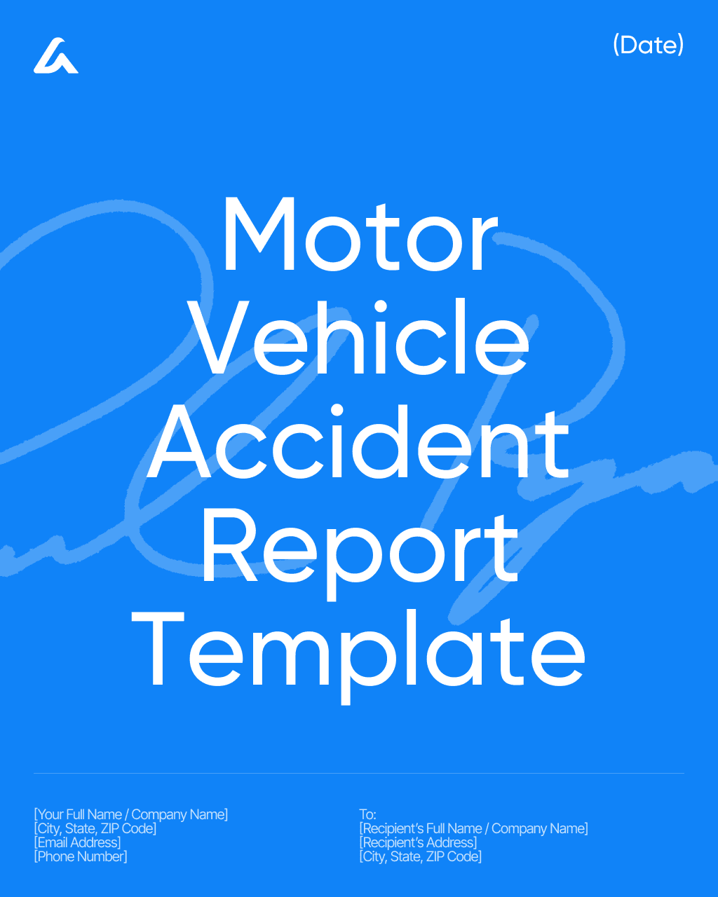 Motor Vehicle Accident Report Template