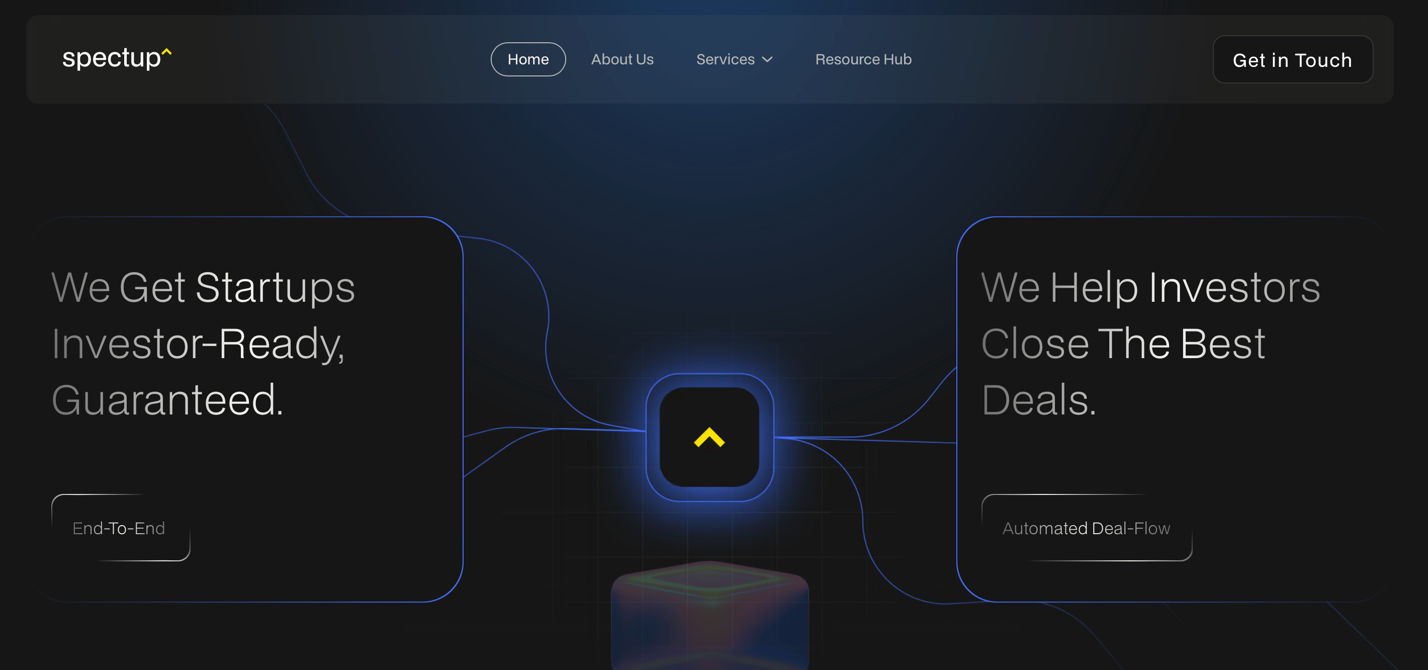 spectup Pitch Deck Consultants Website