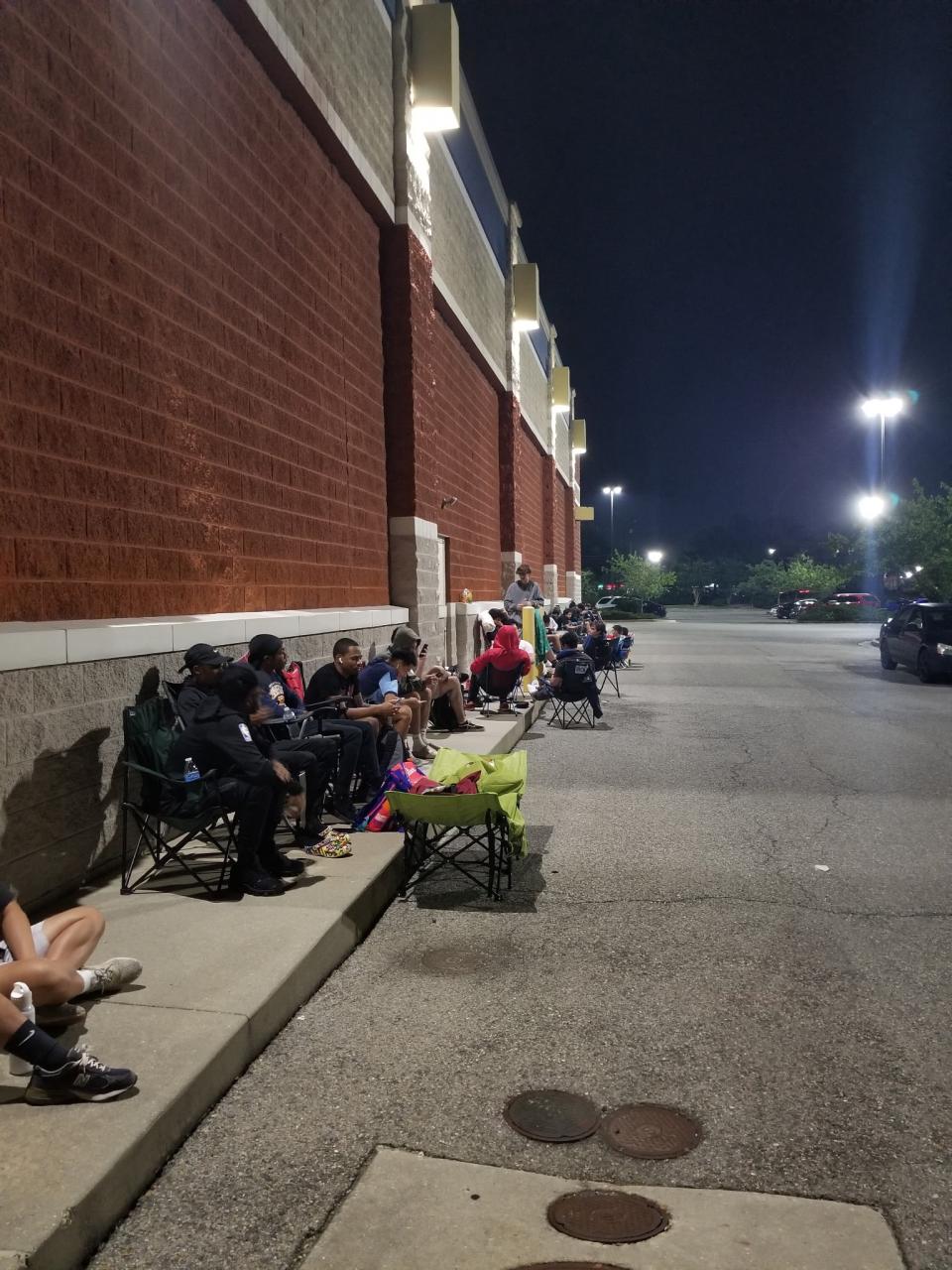 Camping outside of Best Buy