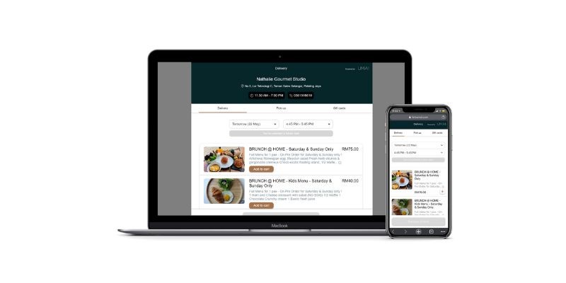 UMAI loyalty system on a laptop and phone