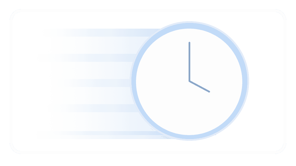 a fast moving clock