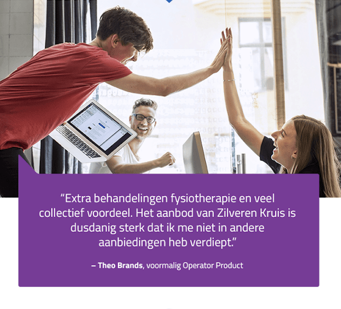 Screenshot van een quote.