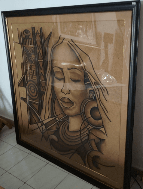 red and brown ceramic vase