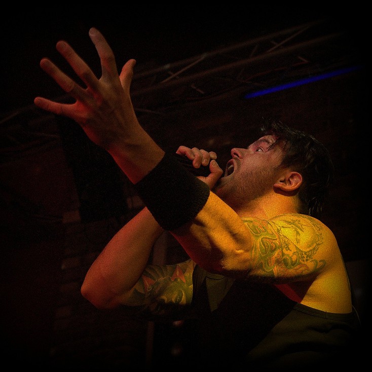 BU-FU band singer with microphone live