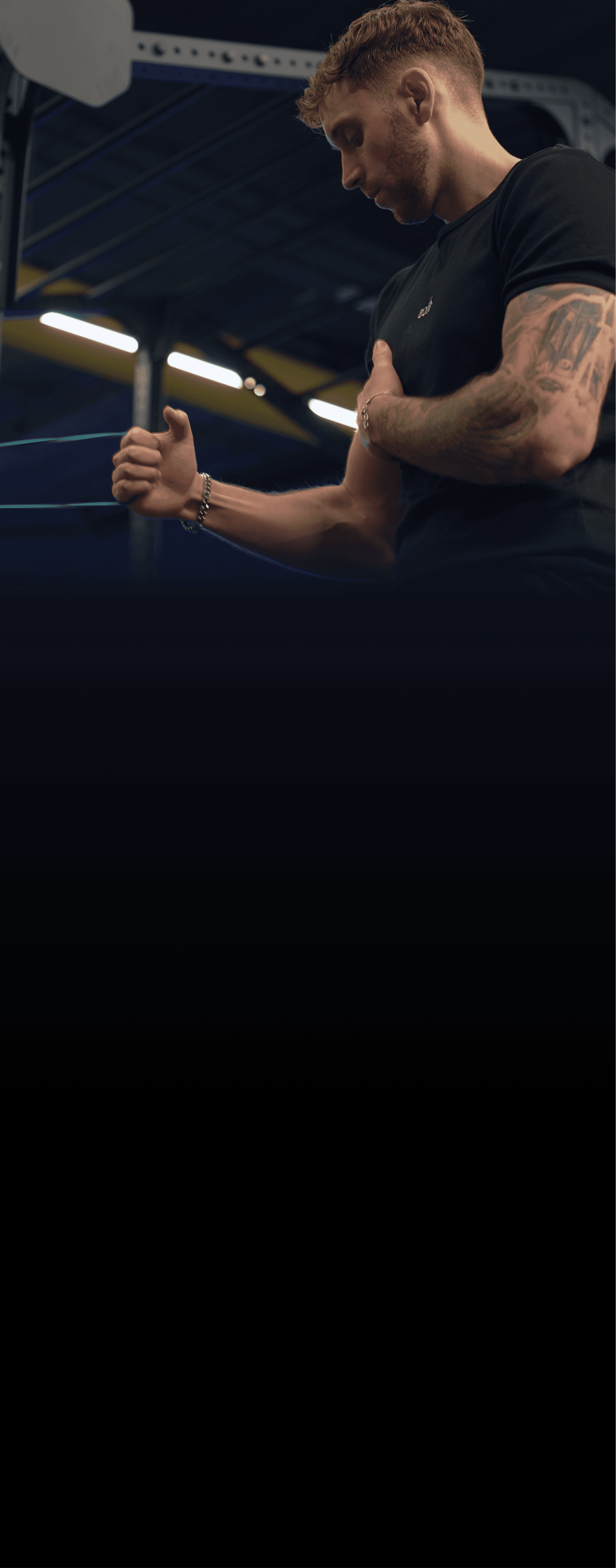 A man doing exercise