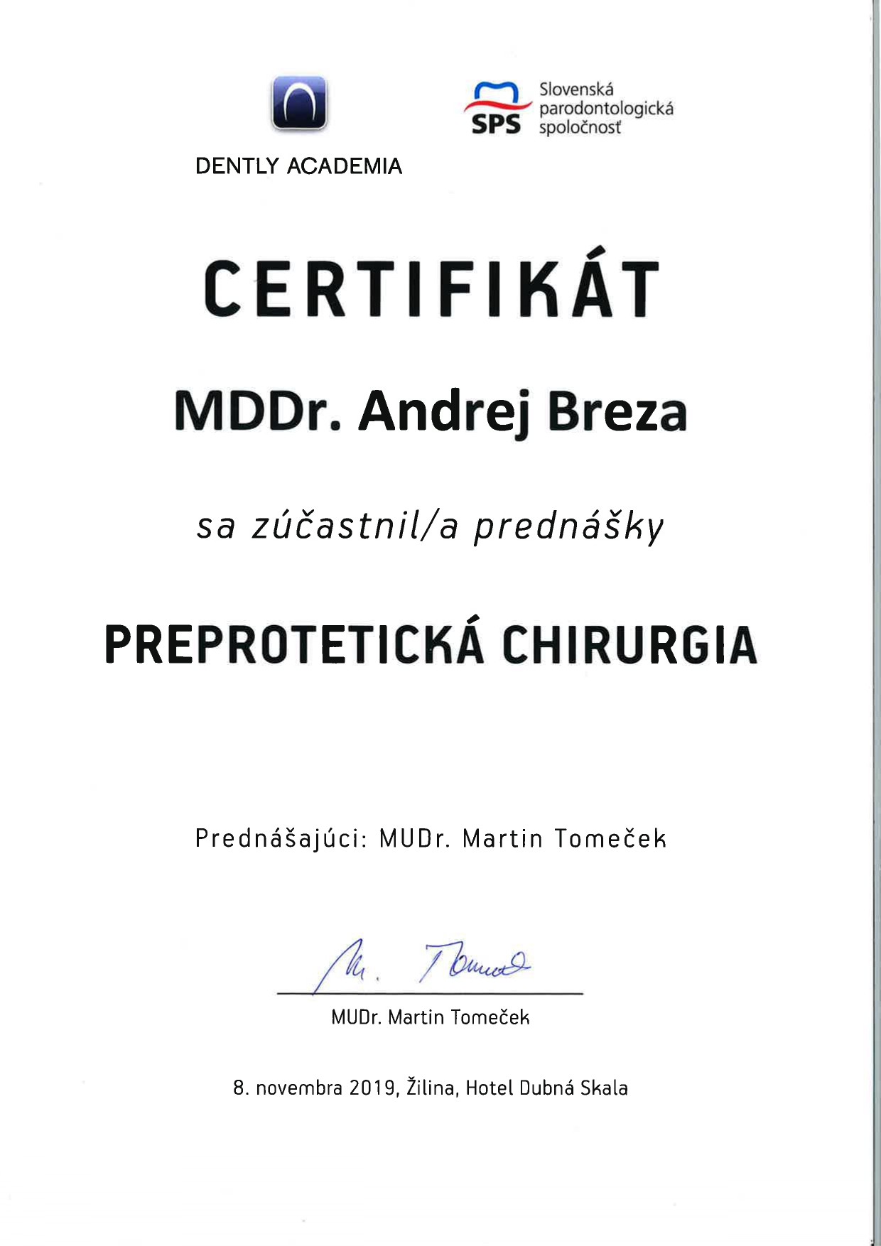 Andrej Breza - Preparace ve fixní protetice