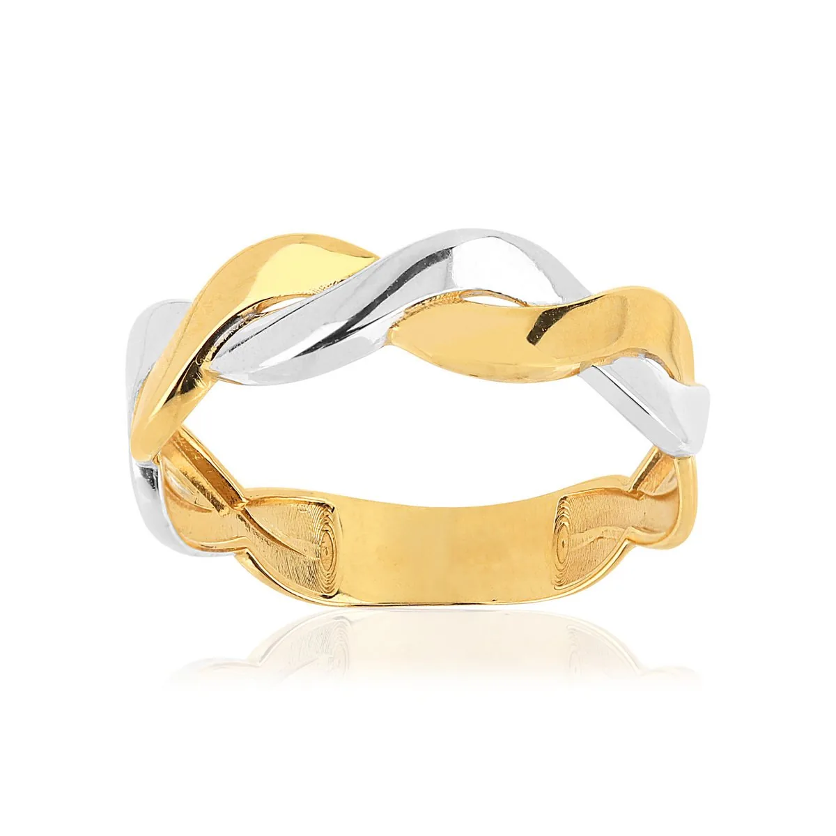 Bague en deux ors 375