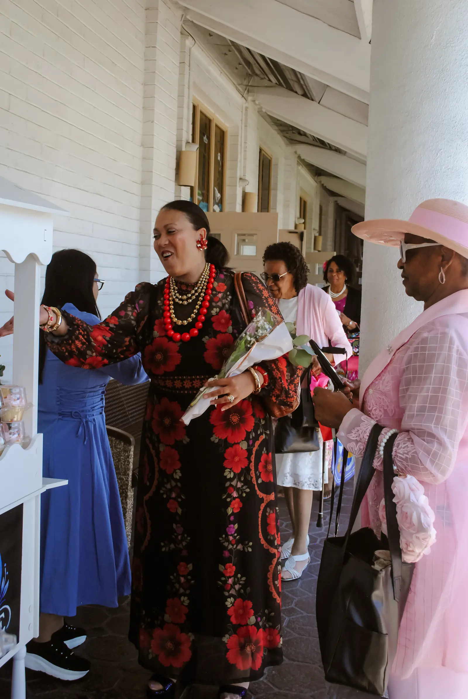 Church members connecting and fellowshipping during a special event at Peace Apostolic Church