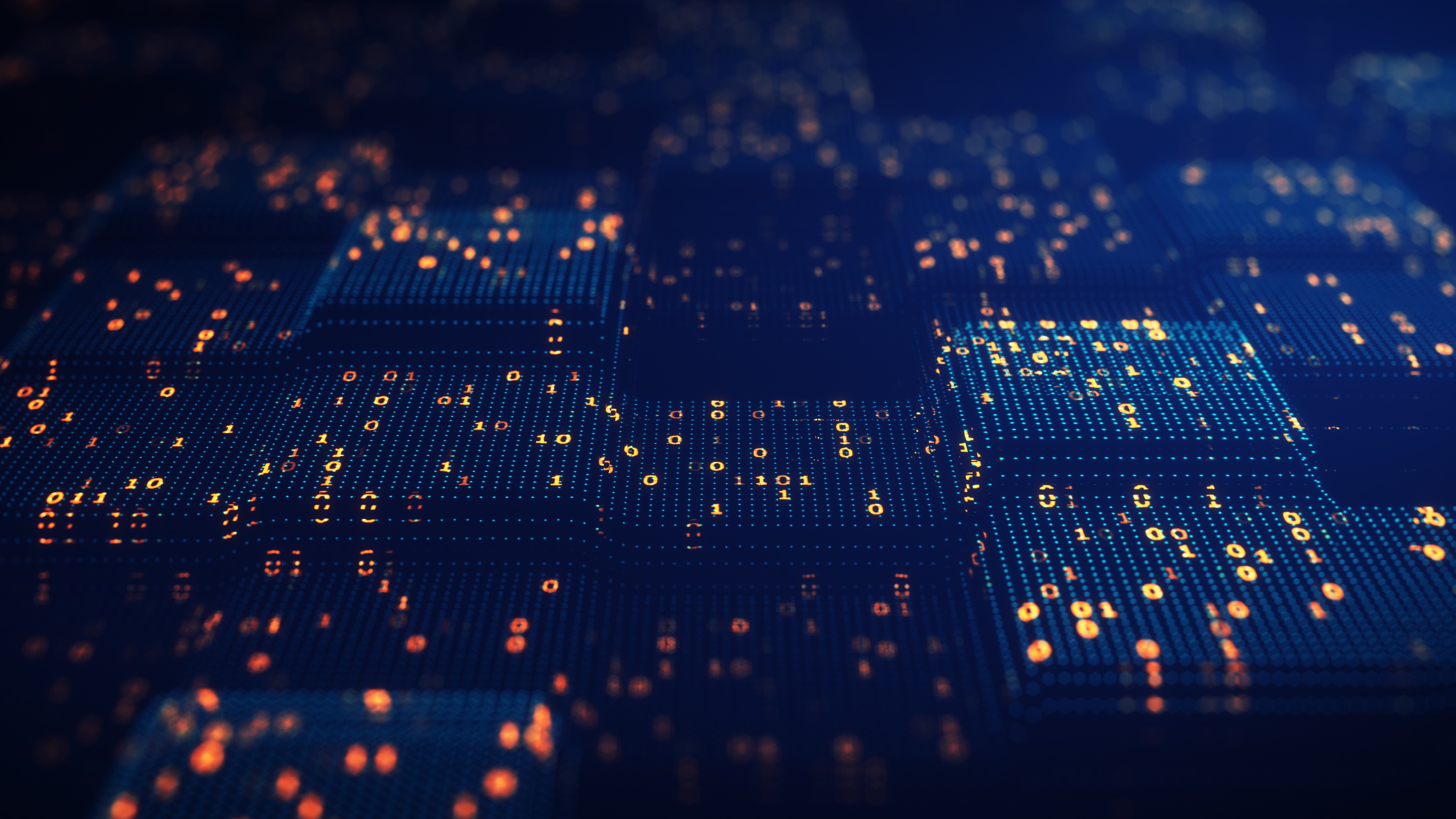abstract visual representation of data and code