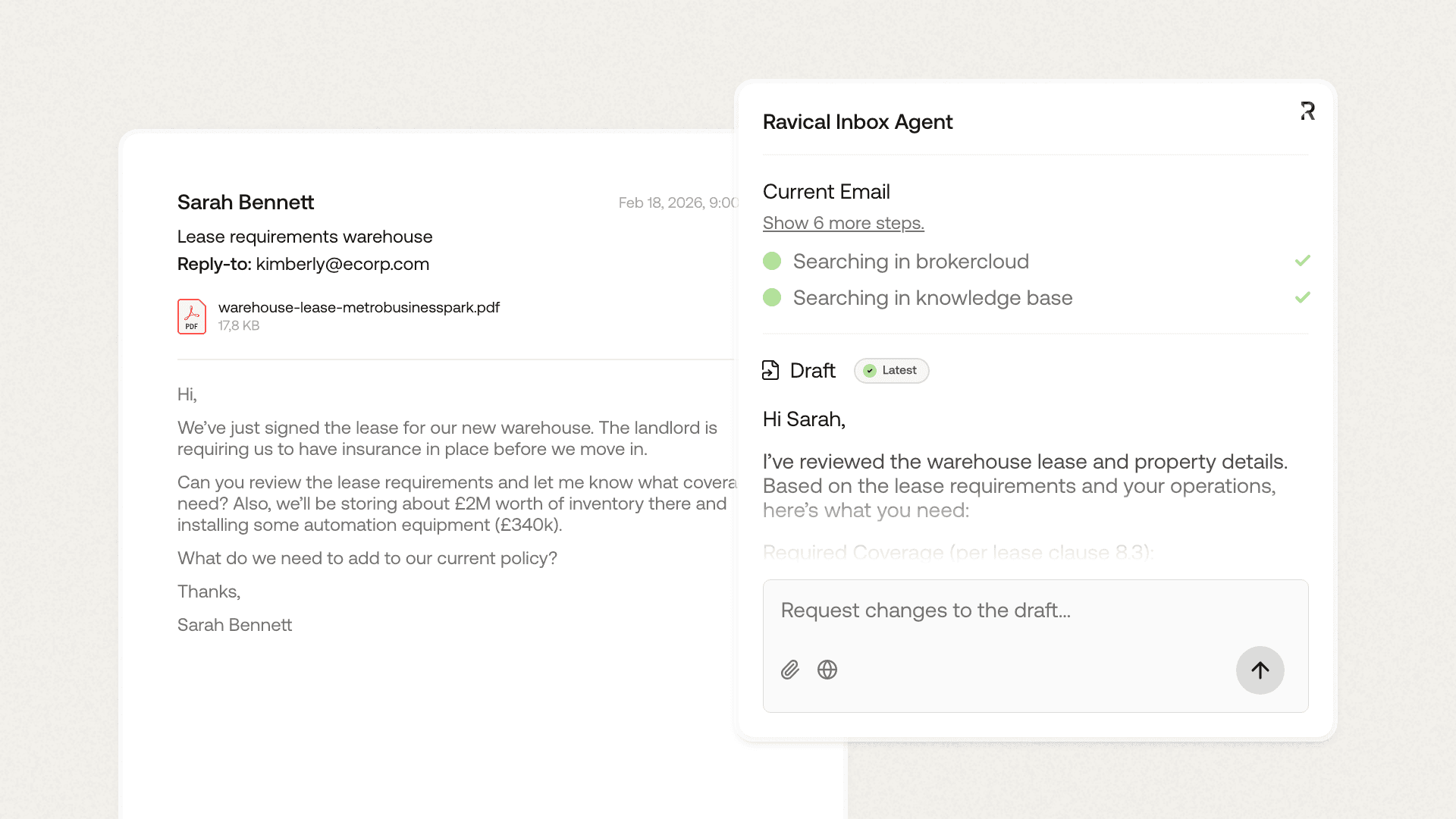 Ravical-Mailbox-add-in - Mail Insurance